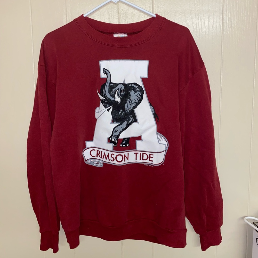University of Alabama crewneck, crimson tide size large